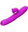 ARMONY - VIBRATEUR MULTIFONCTION ANGELIA DOUBLE LANGUE EFFET CHALEUR VIOLET