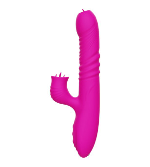 ARMONY - VIBRATEUR MULTIFONCTION DOUBLE LANGUE FANNY EFFET CHALEUR FUCHSIA