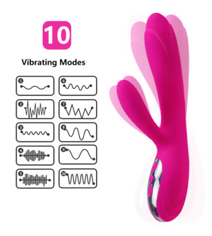 ARMONY - VIBRATEUR  STIMULATEUR FLEXIBLE  EFFET CHALEUR FUCHSIA