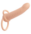CALEXOTICS - MAXX DOUBLE PÉNÉTRATEUR NERVURÉ 10 VIBRATIONS FLESH