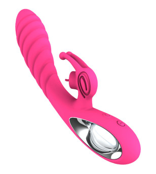 ARMONY - VIBRATEUR VICKY RABBIT AVEC LANGUE  ANNEAU DE TIRAGE FUCHSIA