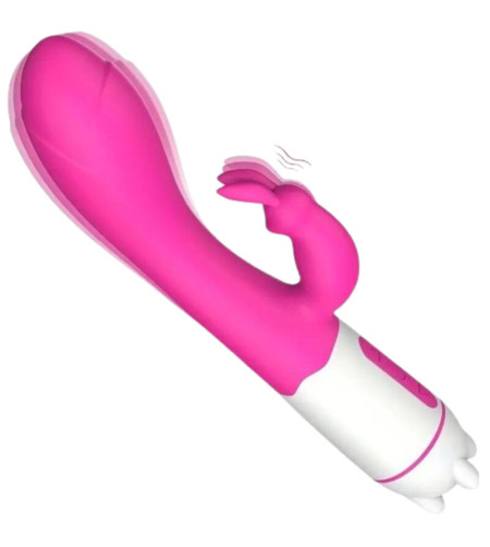 ARMONY - HAPPY VIBRATEUR  STIMULATEUR DE LAPIN FUCHSIA