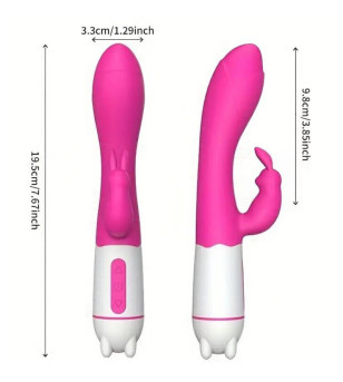 ARMONY - HAPPY VIBRATEUR  STIMULATEUR DE LAPIN FUCHSIA