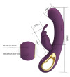 PRETTY LOVE - LIAM VIBRATEUR LAPIN ET STIMULATEUR DE POINT G VIOLET