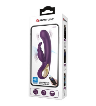 PRETTY LOVE - LIAM VIBRATEUR LAPIN ET STIMULATEUR DE POINT G VIOLET