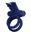 PRETTY LOVE - JAMELE DOUBLE ANNEAU AVEC VIBRATION  STIMULATEUR DE PAPILLON BLEU