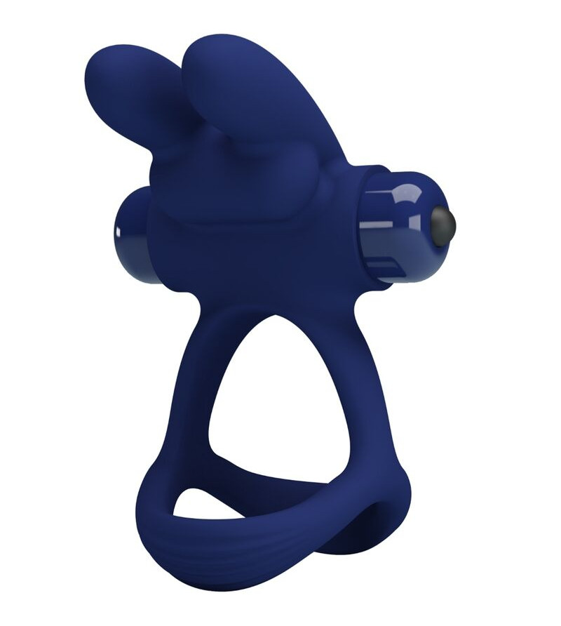 PRETTY LOVE - FRANCISCO DOUBLE ANNEAU VIBRANT LAPIN BLEU