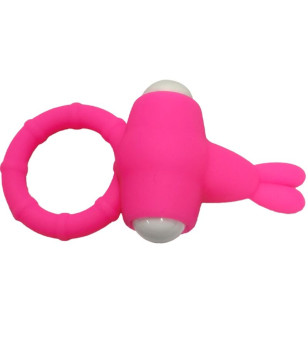 ARMONY - MS BUNNY ANNEAU VIBRATEUR SILICONE ROSE