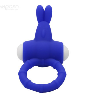 ARMONY - MS BUNNY ANNEAU VIBRATEUR SILICONE BLEU