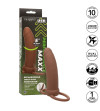 CALEXOTICS - MAXX THICK DOUBLE PÉNÉTRATEUR 10 VIBRATIONS MARRON