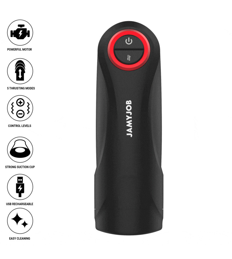 JAMYJOB - MASTURBATEUR VAGIN AUTOMATIQUE PAR GRAVITÉ 5 MODES D'ASPIRATION