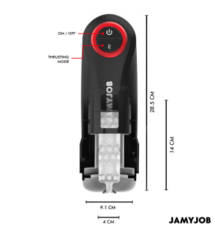 JAMYJOB - MASTURBATEUR VAGIN AUTOMATIQUE PAR GRAVITÉ 5 MODES D'ASPIRATION