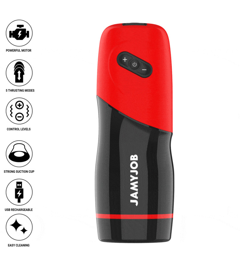 JAMYJOB - MASTURBATEUR VAGIN AUTOMATIQUE XPEED 5 MODES DE POUSSÉE ET EFFET SONORE
