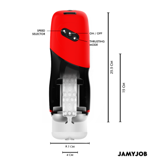JAMYJOB - MASTURBATEUR VAGIN AUTOMATIQUE XPEED 5 MODES DE POUSSÉE ET EFFET SONORE
