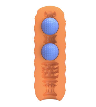 PRETTY LOVE - MASTURBATEUR POUR HOMME À DEUX BOULES ORANGE