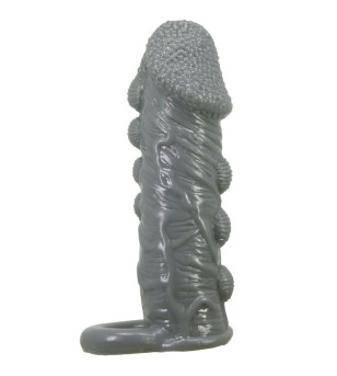 PRETTY LOVE - AGRANDISSEUR DE PÉNIS RÉALISTE ET MANCHON DE RETARDEMENT GRIS