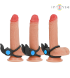 INTENSE - SAM VIBRATEUR DOUBLE ANNEAU PÉNIS 10 VIBRATIONS NOIR