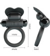 PRETTY LOVE - BAGUE VIBRANTE DEBONAIRE LAPIN 10 VIBRATIONS NOIRE
