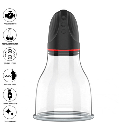 JAMYJOB - XPAND LITE POMPE À TESTICULES AUTOMATIQUE 3 NIVEAUX D'ONDES STIMULANTES GRIS