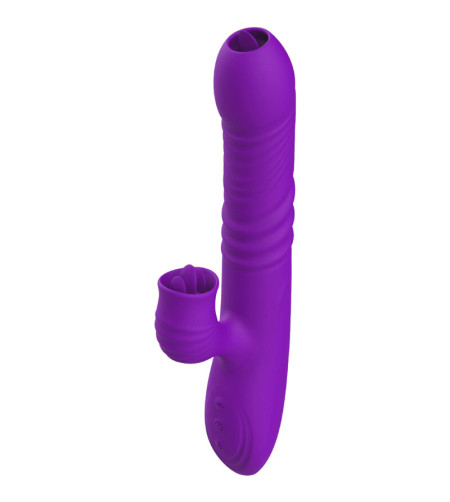 ARMONY - VIBRATEUR LAPIN ENTIÈREMENT G SPOT AVEC LANGUE STIMULANTE EFFET CHALEUR VIOLET