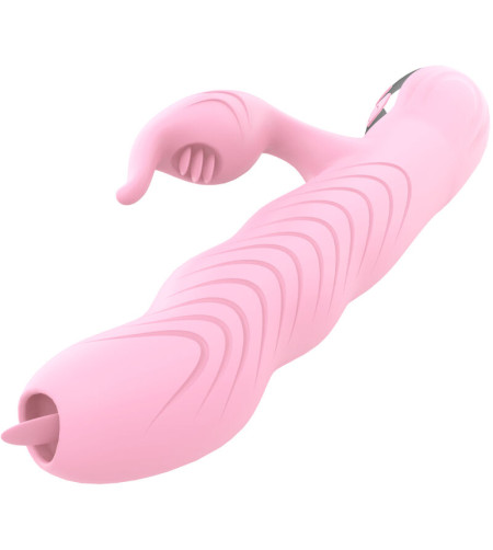 ARMONY - VIBRATEUR MARCIA  POUSSÉE DOUBLE LANGUE EFFET CHALEUR ROSE