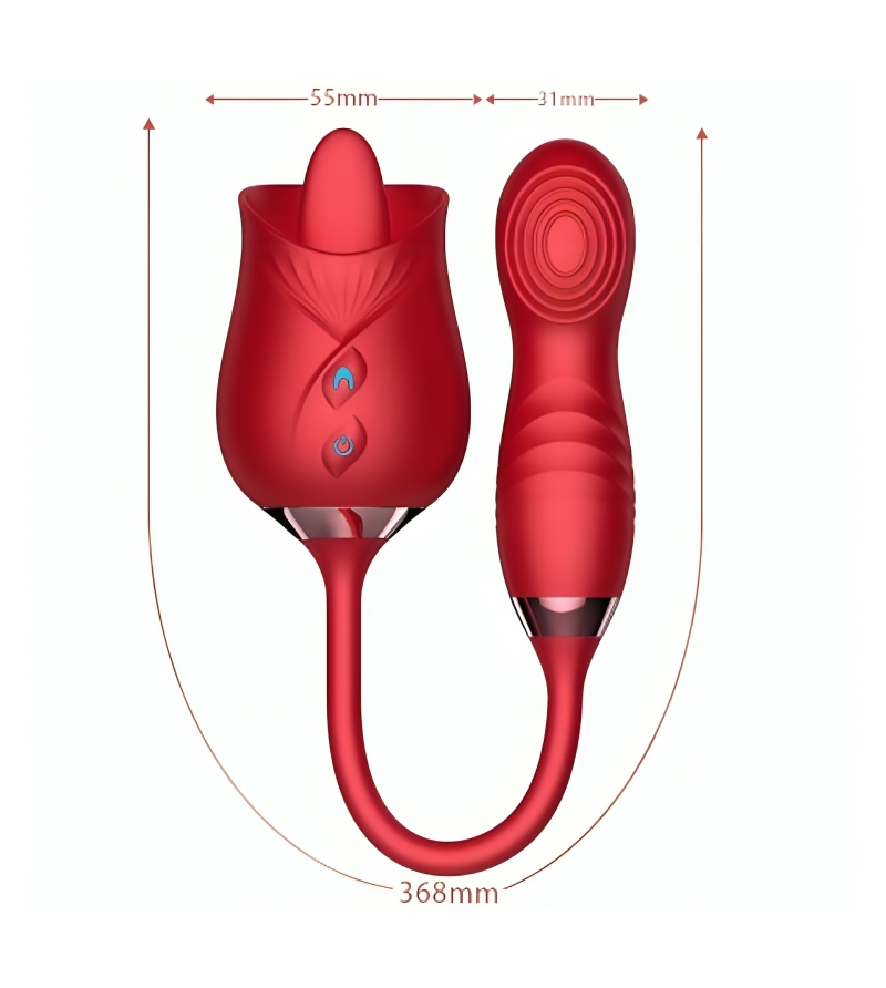 ARMONY - VIBRATEUR DE FLEUR DELIGHT  BUMPING AVEC LANGUE ROUGE