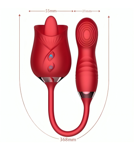 ARMONY - VIBRATEUR DE FLEUR DELIGHT  BUMPING AVEC LANGUE ROUGE