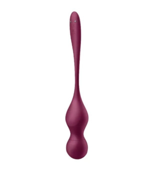 SATISFYER - LOVE BIRDS VARY BALLES VIBRANTES APPLICATION GRATUITE VIN ROUGE