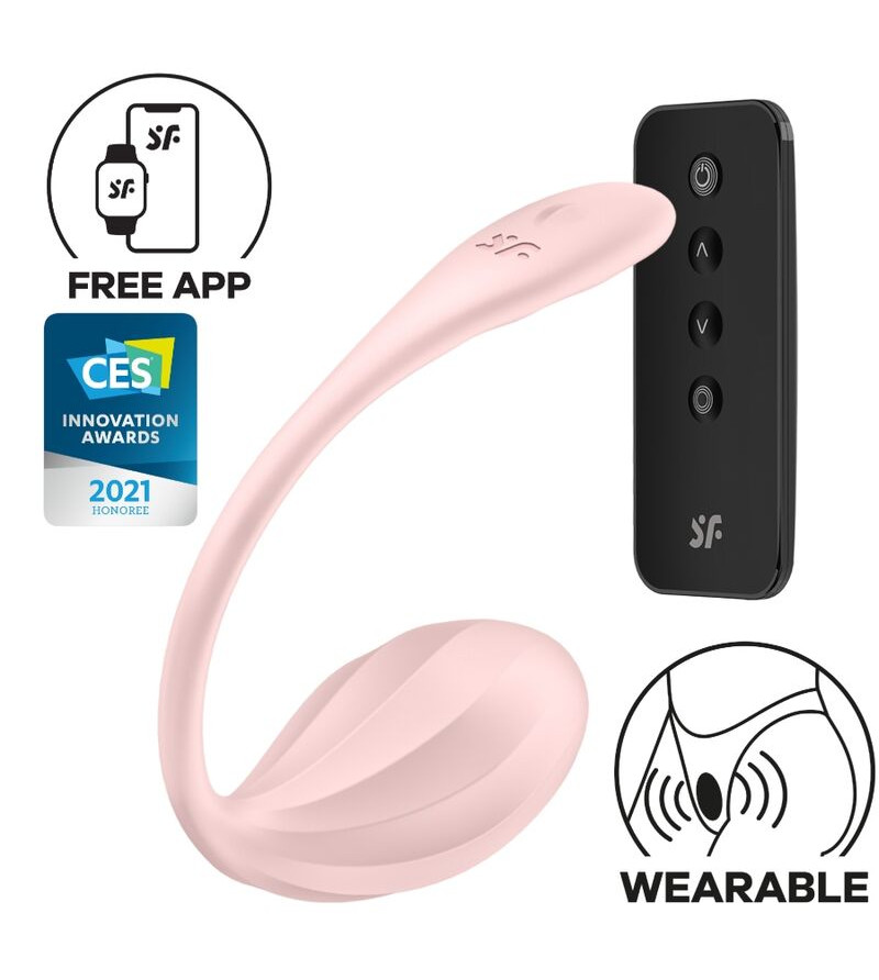 SATISFYER - RIBBED PETAL STIMULATEUR À DISTANCE G POINT ROSE APPLICATION GRATUITE