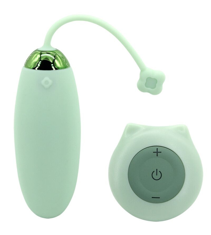 ARMONY - KITTY FUN EGG VIBRATEUR TÉLÉCOMMANDE 10 VIBRATIONS VERT