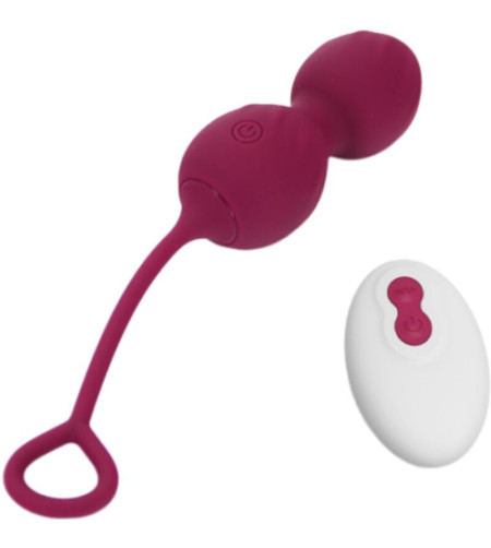 ARMONY - BLOSSOMS HALTÈRE VAGINALE VIBRATION TÉLÉCOMMANDE 10 VIBRATIONS ROUGE FONCÉ