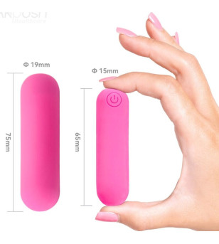 ARMONY - SPLASH HAHA VIBRATEUR BULLET SILICONE 10 VIBRATIONS 75 X 19 CM ROSE