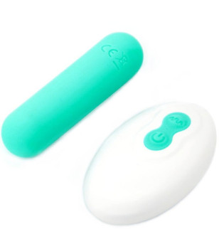 ARMONY - SPLASH JOLINE VIBRATEUR BULLET TÉLÉCOMMANDE EN SILICONE 10 VIBRATIONS 65 X 15 CM VERT