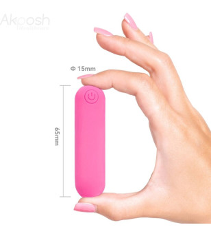 ARMONY - SPLASH JOLINE VIBRATEUR BULLET TÉLÉCOMMANDE EN SILICONE 10 VIBRATIONS 65 X 15 CM ROSE