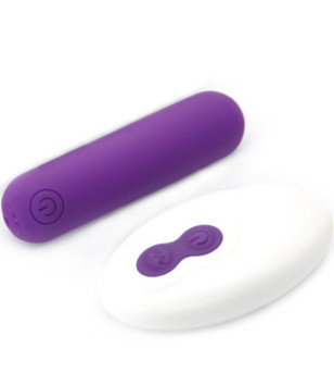 ARMONY - SPLASH JOLINE VIBRATEUR BULLET TÉLÉCOMMANDE EN SILICONE 10 VIBRATIONS 6.5 X 1.5 CM VIOLET