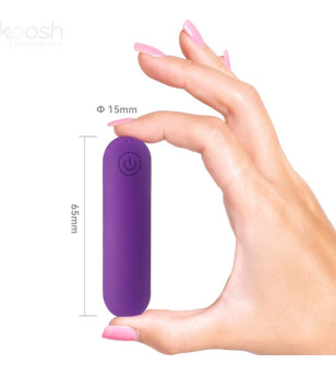 ARMONY - SPLASH JOLINE VIBRATEUR BULLET TÉLÉCOMMANDE EN SILICONE 10 VIBRATIONS 6.5 X 1.5 CM VIOLET