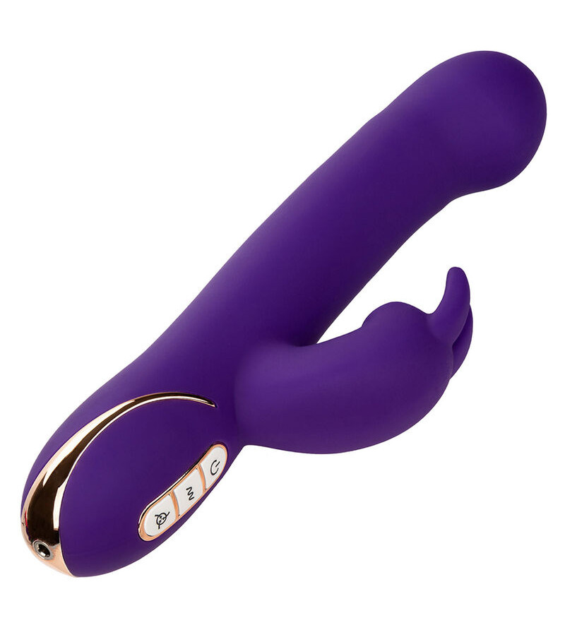 CALEXOTICS - JACK RABBIT VIBRATEUR ET STIMULATEUR 7 NIVEAUX DE VIBRATION ET ONDES STIMULANTES BLEU