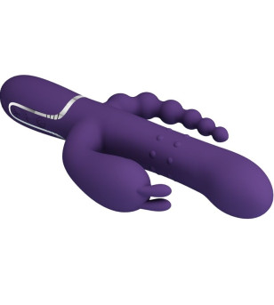 PRETTY LOVE - CAMMY TRIPLE VIBRATEUR MULTIFONCTION 4 EN 1 VIOLET
