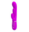 PRETTY LOVE - SHANIA TRIPLE RABBIT VIBRATEUR MULTIFONCTION ROSE