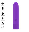 INTENSE - SYMONE BULLET VIBRANT RECHARGEABLE USB 8 VIBRATIONS VIOLET 10 X 2,2 CM