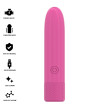 INTENSE - SYMONE BULLET VIBRANT RECHARGEABLE USB 8 VIBRATIONS ROSE 10 X 2,2 CM