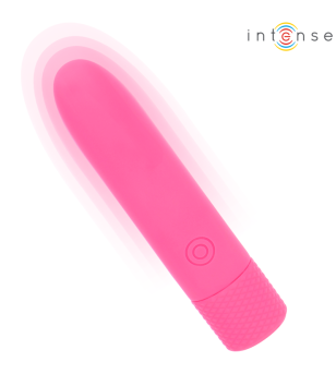 INTENSE - SYMONE BULLET VIBRANT RECHARGEABLE USB 8 VIBRATIONS ROSE 10 X 2,2 CM