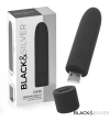 BLACK  SILVER - GERI BULLET VIBRANT RECHARGEABLE USB 8 VIBRATIONS NOIR 10 X 2,2 CM