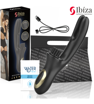 IBIZA - VIBRATEUR CLITORIALE MULTICELLULAIRE À BROSSAGE RABITT HI-TECH ET DOUBLE ONDES