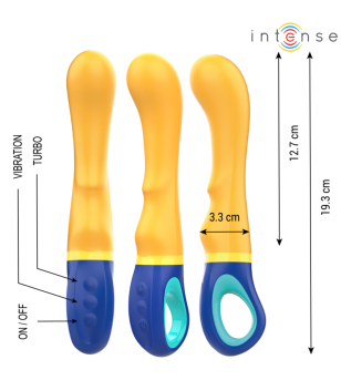 INTENSE - VIBRATEUR POINT G JAUNE SHAGGY