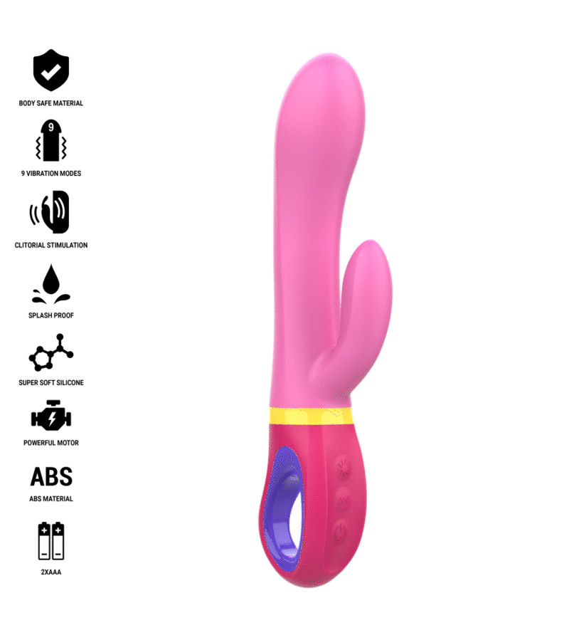 INTENSE - VIBRATEUR LAPIN ROSE DAPHNE