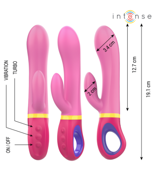 INTENSE - VIBRATEUR LAPIN ROSE DAPHNE