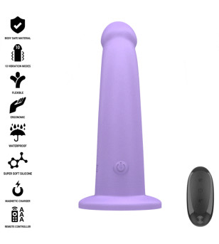INTENSE - EDDIE VIBRATEUR 17,5 CM 10 VIBRATIONS VIOLET TÉLÉCOMMANDE