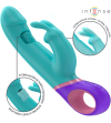 INTENSE - MONICA VIBRATEUR RABBIT AVEC STIMULATEUR DE POINT G ROTATIF BLEU
