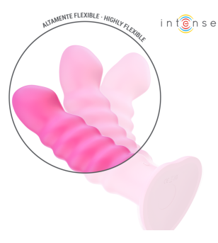 INTENSE - CINDY VIBRATEUR TAILLE L DESIGN SPIRALE 10 VIBRATIONS ROSE TÉLÉCOMMANDE
